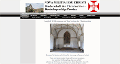Desktop Screenshot of nova-militia-jesu-christi.org