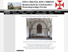 Tablet Screenshot of nova-militia-jesu-christi.org